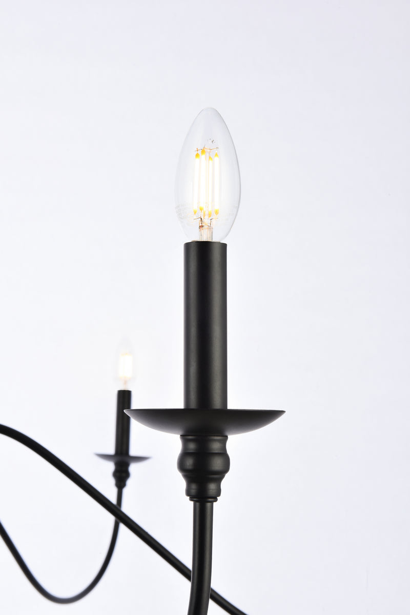 Six Light Chandelier<br /><span style="color:#4AB0CE;">Entrega: 4-10 dias en USA</span><br /><span style="color:#4AB0CE;font-size:60%;">PREGUNTE POR ENTREGA EN PANAMA</span><br />Collection: Rohan<br />Finish: Matte Black