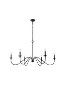 Six Light Chandelier<br /><span style="color:#4AB0CE;">Entrega: 6-7 semanas en USA</span><br /><span style="color:#4AB0CE;font-size:60%;">PREGUNTE POR ENTREGA EN PANAMA</span><br />Collection: Rohan<br />Finish: Matte Black