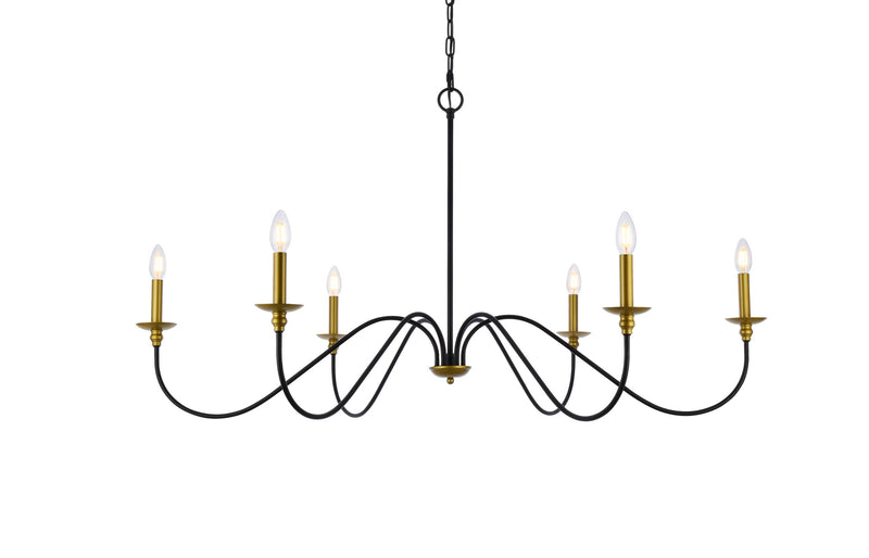 Six Light Chandelier<br /><span style="color:#4AB0CE;">Entrega: 4-10 dias en USA</span><br /><span style="color:#4AB0CE;font-size:60%;">PREGUNTE POR ENTREGA EN PANAMA</span><br />Collection: Rohan<br />Finish: brass