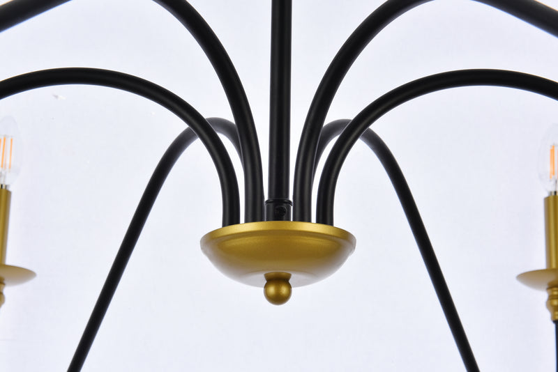 Six Light Chandelier<br /><span style="color:#4AB0CE;">Entrega: 4-10 dias en USA</span><br /><span style="color:#4AB0CE;font-size:60%;">PREGUNTE POR ENTREGA EN PANAMA</span><br />Collection: Rohan<br />Finish: brass