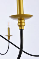 Six Light Chandelier<br /><span style="color:#4AB0CE;">Entrega: 4-10 dias en USA</span><br /><span style="color:#4AB0CE;font-size:60%;">PREGUNTE POR ENTREGA EN PANAMA</span><br />Collection: Rohan<br />Finish: Brass and Black