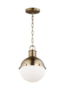 One Light Mini Pendant<br /><span style="color:#4AB0CE;">Entrega: 4-10 dias en USA</span><br /><span style="color:#4AB0CE;font-size:60%;">PREGUNTE POR ENTREGA EN PANAMA</span><br />Collection: Hanks<br />Finish: Satin Brass