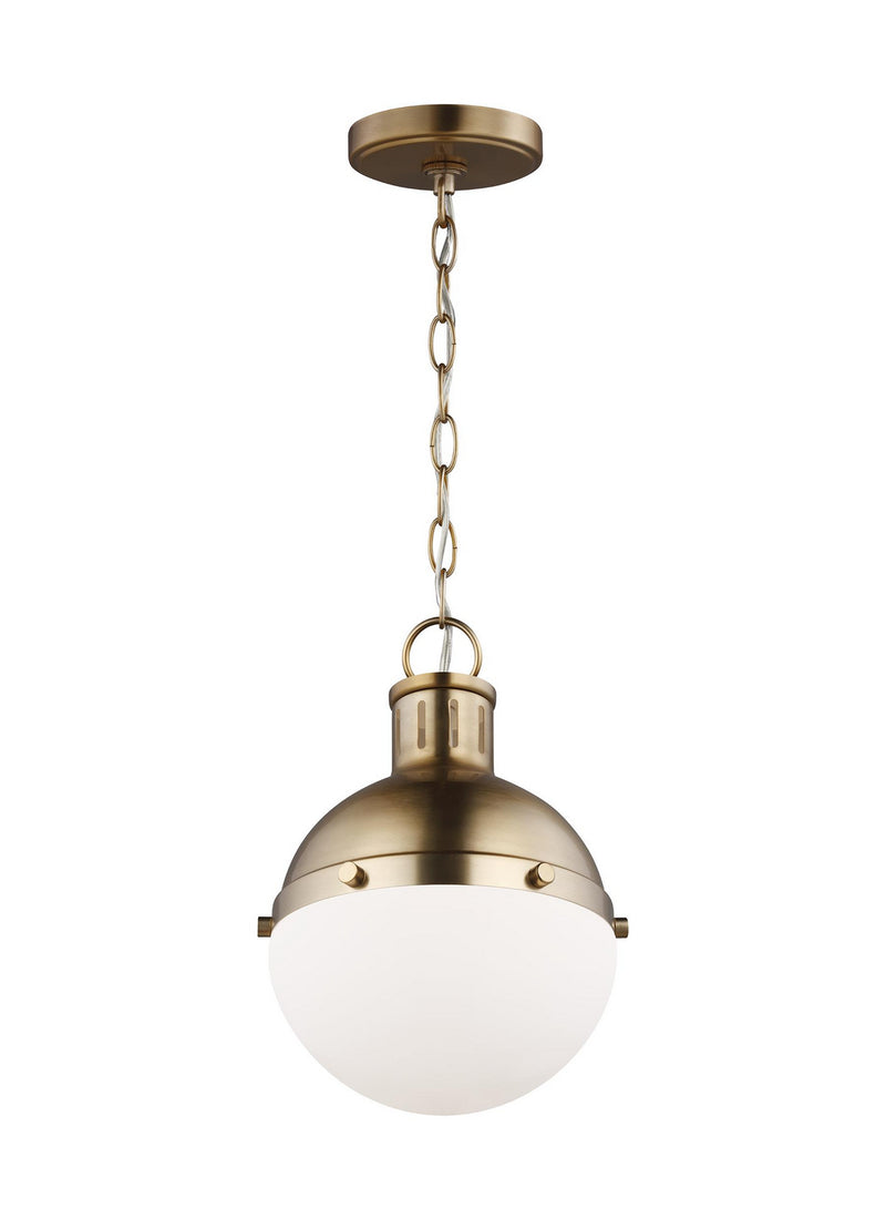 One Light Mini Pendant<br /><span style="color:#4AB0CE;">Entrega: 4-10 dias en USA</span><br /><span style="color:#4AB0CE;font-size:60%;">PREGUNTE POR ENTREGA EN PANAMA</span><br />Collection: Hanks<br />Finish: Satin Brass