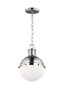 One Light Mini Pendant<br /><span style="color:#4AB0CE;">Entrega: 9-10 semanas en USA</span><br /><span style="color:#4AB0CE;font-size:60%;">PREGUNTE POR ENTREGA EN PANAMA</span><br />Collection: Hanks<br />Finish: Brushed Nickel