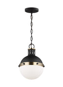 One Light Mini Pendant<br /><span style="color:#4AB0CE;">Entrega: 4-10 dias en USA</span><br /><span style="color:#4AB0CE;font-size:60%;">PREGUNTE POR ENTREGA EN PANAMA</span><br />Collection: Hanks<br />Finish: Midnight Black
