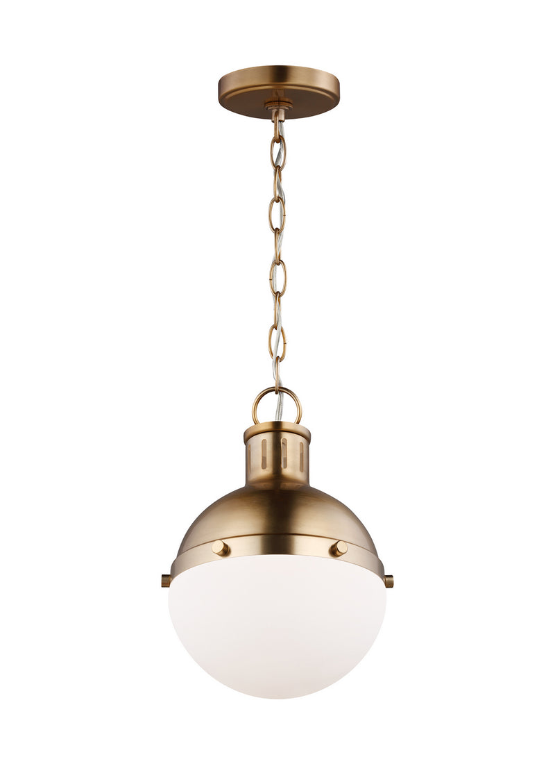 One Light Mini Pendant<br /><span style="color:#4AB0CE;">Entrega: 4-10 dias en USA</span><br /><span style="color:#4AB0CE;font-size:60%;">PREGUNTE POR ENTREGA EN PANAMA</span><br />Collection: Hanks<br />Finish: Satin Brass