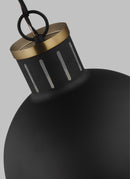 One Light Pendant<br /><span style="color:#4AB0CE;">Entrega: 4-10 dias en USA</span><br /><span style="color:#4AB0CE;font-size:60%;">PREGUNTE POR ENTREGA EN PANAMA</span><br />Collection: Hanks<br />Finish: Midnight Black