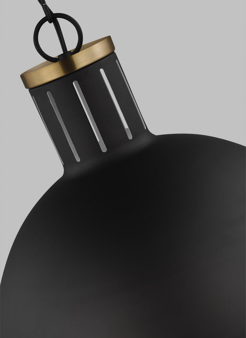 One Light Pendant<br /><span style="color:#4AB0CE;">Entrega: 4-10 dias en USA</span><br /><span style="color:#4AB0CE;font-size:60%;">PREGUNTE POR ENTREGA EN PANAMA</span><br />Collection: Hanks<br />Finish: Midnight Black