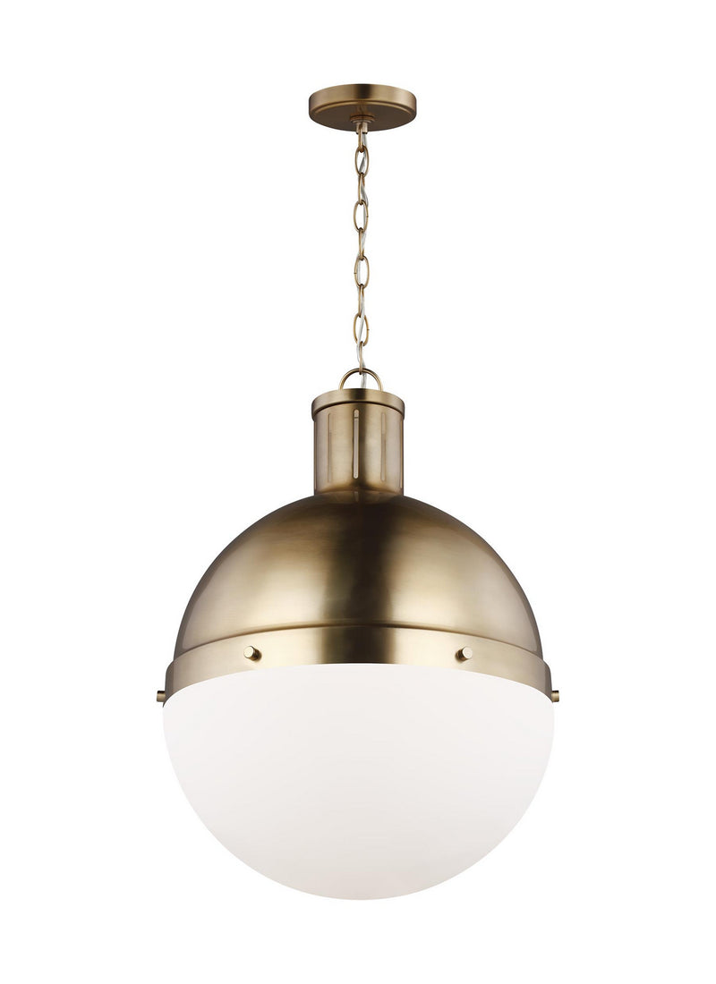 One Light Pendant<br /><span style="color:#4AB0CE;">Entrega: 4-10 dias en USA</span><br /><span style="color:#4AB0CE;font-size:60%;">PREGUNTE POR ENTREGA EN PANAMA</span><br />Collection: Hanks<br />Finish: Satin Brass