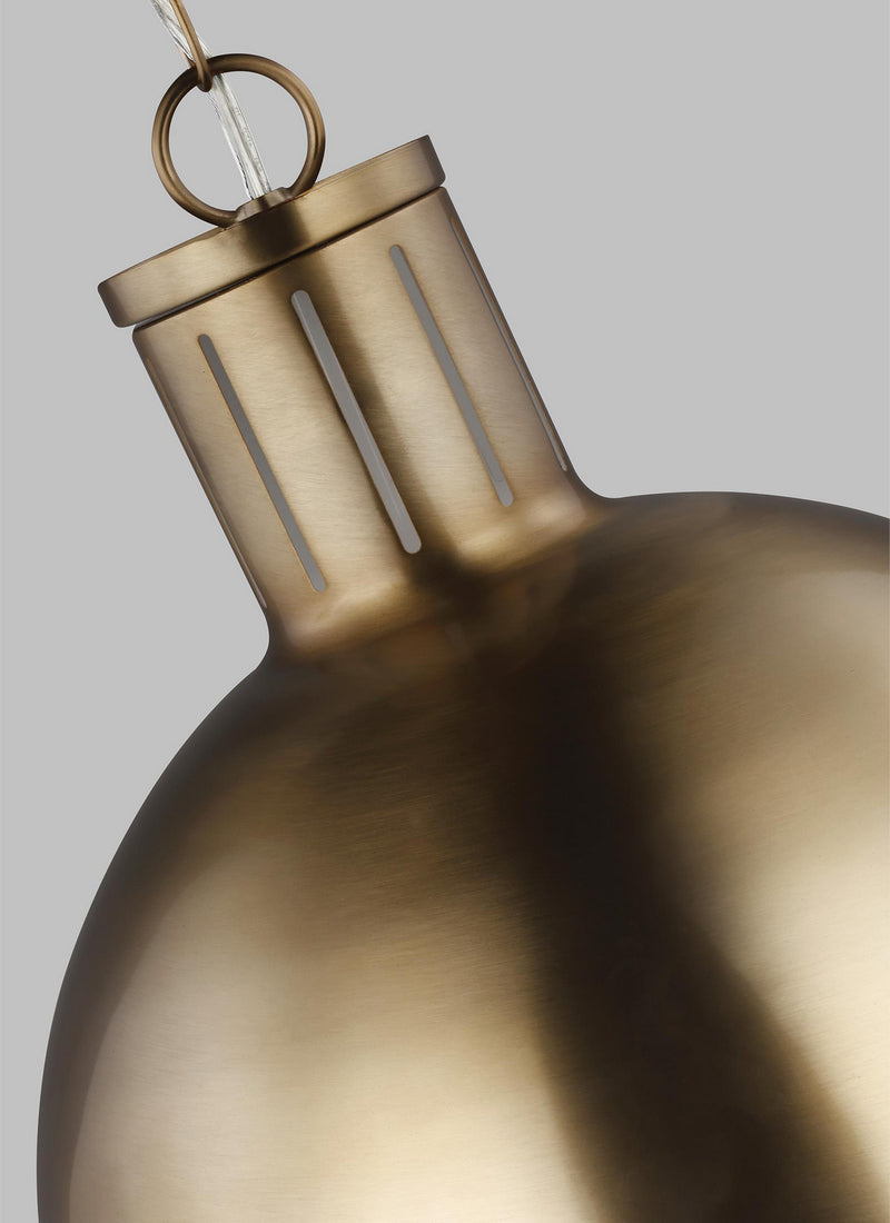 One Light Pendant<br /><span style="color:#4AB0CE;">Entrega: 4-10 dias en USA</span><br /><span style="color:#4AB0CE;font-size:60%;">PREGUNTE POR ENTREGA EN PANAMA</span><br />Collection: Hanks<br />Finish: Satin Brass