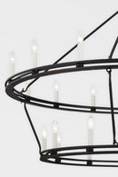 28 Light Chandelier<br /><span style="color:#4AB0CE;">Entrega: 4-10 dias en USA</span><br /><span style="color:#4AB0CE;font-size:60%;">PREGUNTE POR ENTREGA EN PANAMA</span><br />Collection: Sutton<br />Finish: Texture Black