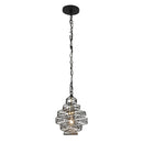 One Light Mini Pendant<br /><span style="color:#4AB0CE;">Entrega: 4-10 dias en USA</span><br /><span style="color:#4AB0CE;font-size:60%;">PREGUNTE POR ENTREGA EN PANAMA</span><br />Collection: Flow<br />Finish: Matte Black/French Gold