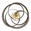 Varaluz - 240P06LMBFG - Six Light Pendant - Flow - Matte Black/French Gold