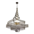 Eight Light Pendant<br /><span style="color:#4AB0CE;">Entrega: 4-10 dias en USA</span><br /><span style="color:#4AB0CE;font-size:60%;">PREGUNTE POR ENTREGA EN PANAMA</span><br />Collection: Flow<br />Finish: Matte Black/French Gold