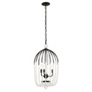 Three Light Pendant<br /><span style="color:#4AB0CE;">Entrega: 4-10 dias en USA</span><br /><span style="color:#4AB0CE;font-size:60%;">PREGUNTE POR ENTREGA EN PANAMA</span><br />Collection: Voliere<br />Finish: Matte Black