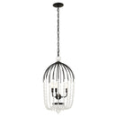 Three Light Pendant<br /><span style="color:#4AB0CE;">Entrega: 4-10 dias en USA</span><br /><span style="color:#4AB0CE;font-size:60%;">PREGUNTE POR ENTREGA EN PANAMA</span><br />Collection: Voliere<br />Finish: Matte Black