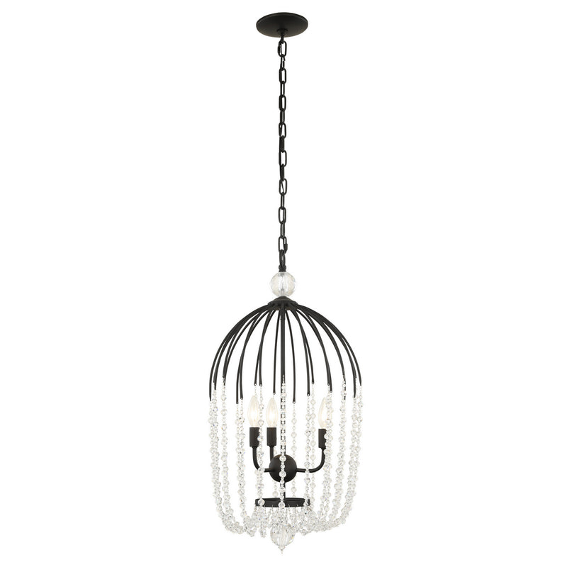 Three Light Pendant<br /><span style="color:#4AB0CE;">Entrega: 4-10 dias en USA</span><br /><span style="color:#4AB0CE;font-size:60%;">PREGUNTE POR ENTREGA EN PANAMA</span><br />Collection: Voliere<br />Finish: Matte Black