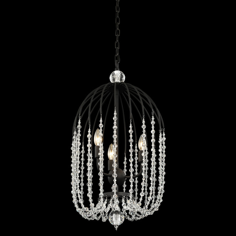 Three Light Pendant<br /><span style="color:#4AB0CE;">Entrega: 4-10 dias en USA</span><br /><span style="color:#4AB0CE;font-size:60%;">PREGUNTE POR ENTREGA EN PANAMA</span><br />Collection: Voliere<br />Finish: Matte Black