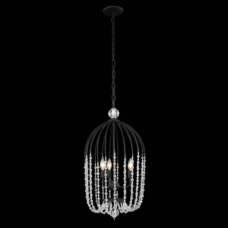 Three Light Pendant<br /><span style="color:#4AB0CE;">Entrega: 4-10 dias en USA</span><br /><span style="color:#4AB0CE;font-size:60%;">PREGUNTE POR ENTREGA EN PANAMA</span><br />Collection: Voliere<br />Finish: Matte Black