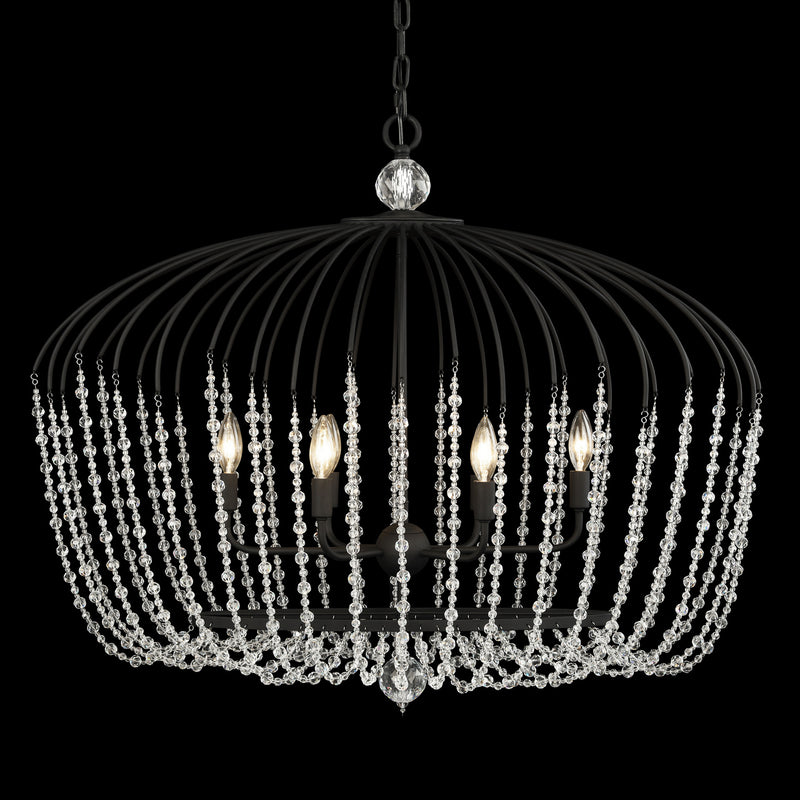 Six Light Pendant<br /><span style="color:#4AB0CE;">Entrega: 4-10 dias en USA</span><br /><span style="color:#4AB0CE;font-size:60%;">PREGUNTE POR ENTREGA EN PANAMA</span><br />Collection: Voliere<br />Finish: Matte Black