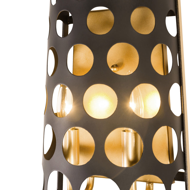 Varaluz - 346W02MBFG - Two Light Wall Sconce - Bailey - Matte Black/French Gold