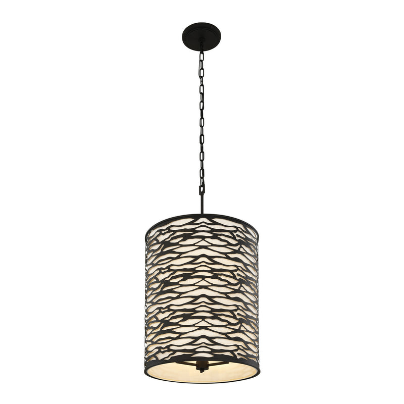 Six Light Pendant<br /><span style="color:#4AB0CE;">Entrega: 4-10 dias en USA</span><br /><span style="color:#4AB0CE;font-size:60%;">PREGUNTE POR ENTREGA EN PANAMA</span><br />Collection: Kato<br />Finish: Carbon Black