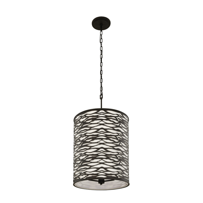 Six Light Pendant<br /><span style="color:#4AB0CE;">Entrega: 4-10 dias en USA</span><br /><span style="color:#4AB0CE;font-size:60%;">PREGUNTE POR ENTREGA EN PANAMA</span><br />Collection: Kato<br />Finish: Carbon Black