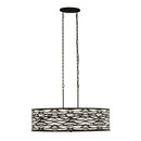 Varaluz - 348N06CB - Six Light Pendant - Kato - Carbon Black