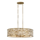 Six Light Pendant<br /><span style="color:#4AB0CE;">Entrega: 9-10 semanas en USA</span><br /><span style="color:#4AB0CE;font-size:60%;">PREGUNTE POR ENTREGA EN PANAMA</span><br />Collection: Kato<br />Finish: Havana Gold