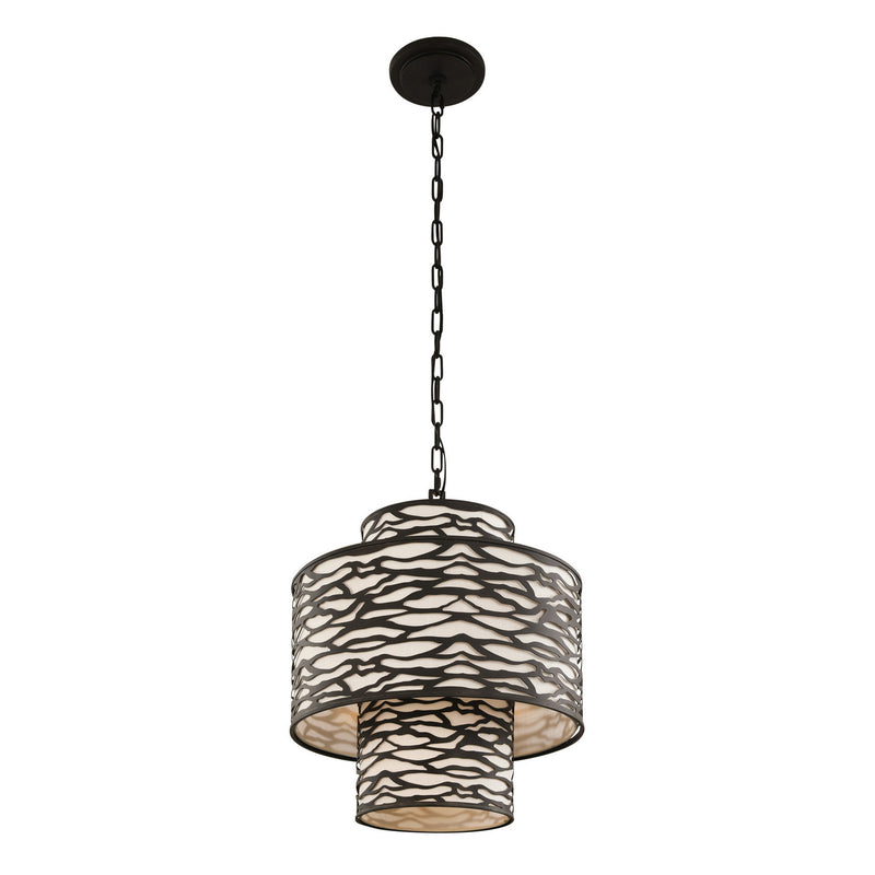 Four Light Pendant<br /><span style="color:#4AB0CE;">Entrega: 4-10 dias en USA</span><br /><span style="color:#4AB0CE;font-size:60%;">PREGUNTE POR ENTREGA EN PANAMA</span><br />Collection: Kato<br />Finish: Carbon Black