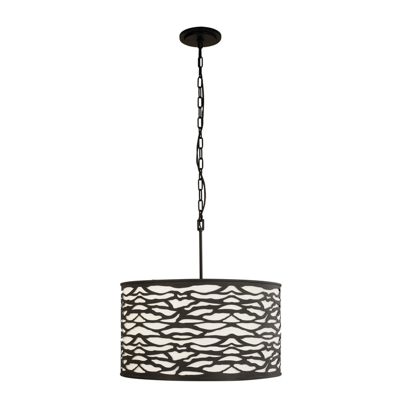 Varaluz - 348P05CB - Five Light Pendant - Kato - Carbon Black