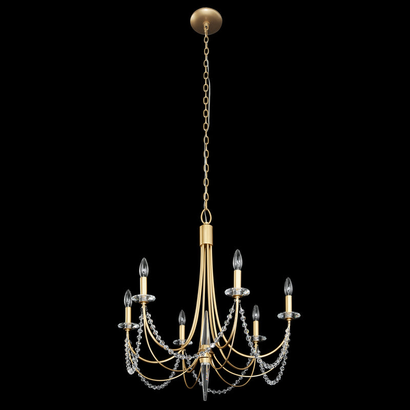 Six Light Chandelier<br /><span style="color:#4AB0CE;">Entrega: 4-10 dias en USA</span><br /><span style="color:#4AB0CE;font-size:60%;">PREGUNTE POR ENTREGA EN PANAMA</span><br />Collection: Brentwood<br />Finish: French Gold