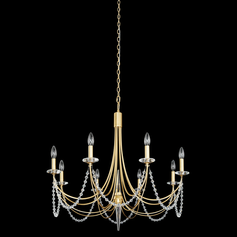 Eight Light Chandelier<br /><span style="color:#4AB0CE;">Entrega: 4-10 dias en USA</span><br /><span style="color:#4AB0CE;font-size:60%;">PREGUNTE POR ENTREGA EN PANAMA</span><br />Collection: Brentwood<br />Finish: French Gold