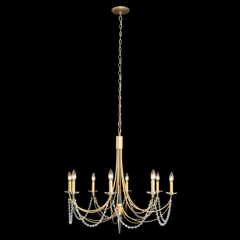 Eight Light Chandelier<br /><span style="color:#4AB0CE;">Entrega: 4-10 dias en USA</span><br /><span style="color:#4AB0CE;font-size:60%;">PREGUNTE POR ENTREGA EN PANAMA</span><br />Collection: Brentwood<br />Finish: French Gold