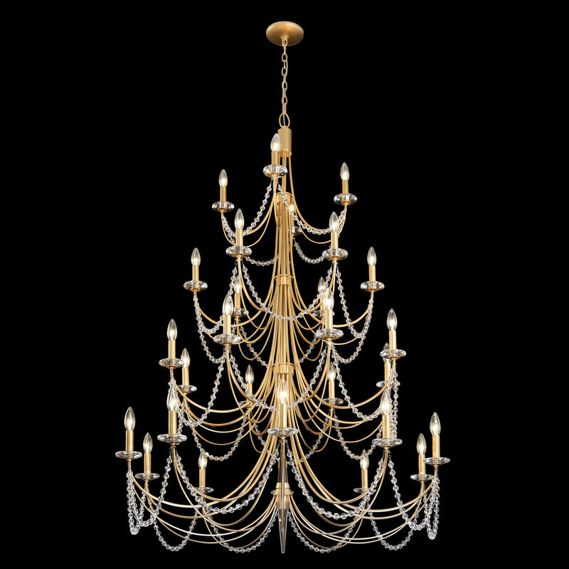 28 Light Chandelier<br /><span style="color:#4AB0CE;">Entrega: 4-10 dias en USA</span><br /><span style="color:#4AB0CE;font-size:60%;">PREGUNTE POR ENTREGA EN PANAMA</span><br />Collection: Brentwood<br />Finish: French Gold