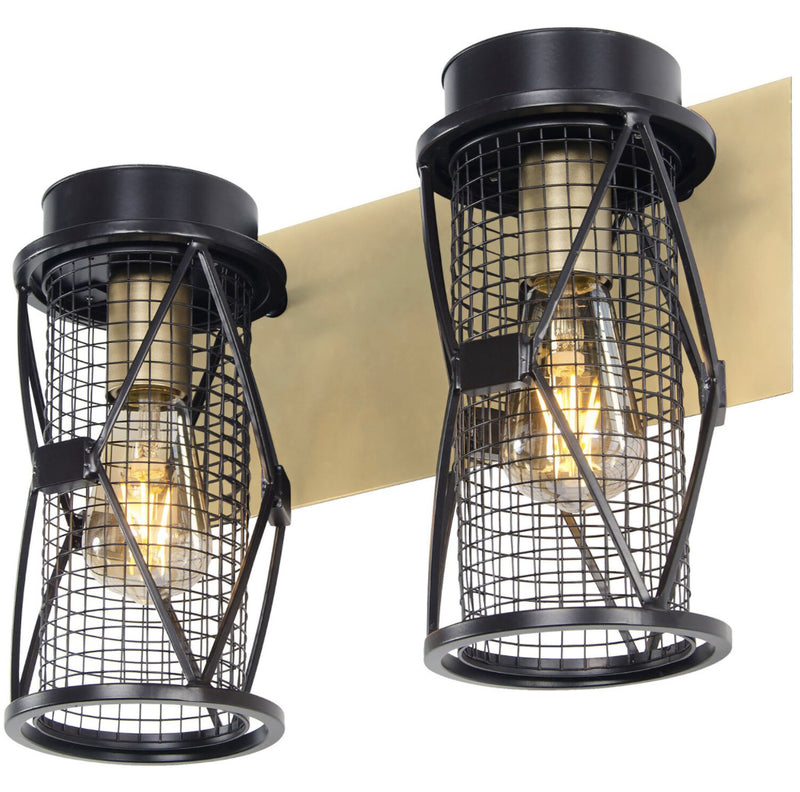 Varaluz - 612640 - Two Light Bath - Harlequin - Warm Bronze/Gold