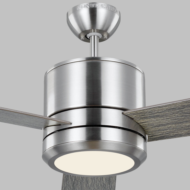Generation Lighting - 3VNMR56BSLGD-V1 - 56" Ceiling Fan - Vision - Brushed Steel