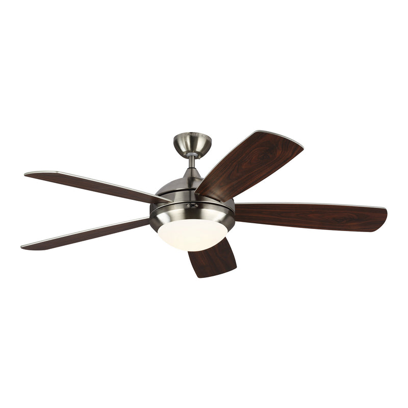 52" Ceiling Fan<br /><span style="color:#4AB0CE;">Entrega: 4-10 dias en USA</span><br /><span style="color:#4AB0CE;font-size:60%;">PREGUNTE POR ENTREGA EN PANAMA</span><br />Collection: Discus<br />Finish: Brushed Steel