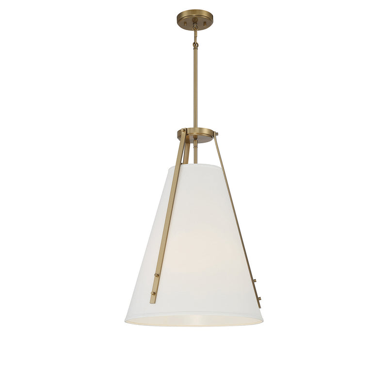 Four Light Pendant<br /><span style="color:#4AB0CE;">Entrega: 4-10 dias en USA</span><br /><span style="color:#4AB0CE;font-size:60%;">PREGUNTE POR ENTREGA EN PANAMA</span><br />Collection: Newport<br />Finish: Warm Brass