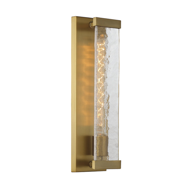 One Light Wall Sconce<br /><span style="color:#4AB0CE;">Entrega: 4-10 dias en USA</span><br /><span style="color:#4AB0CE;font-size:60%;">PREGUNTE POR ENTREGA EN PANAMA</span><br />Collection: Alberta<br />Finish: Warm Brass