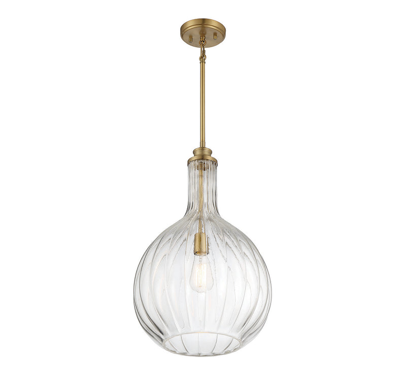 One Light Pendant<br /><span style="color:#4AB0CE;">Entrega: 4-10 dias en USA</span><br /><span style="color:#4AB0CE;font-size:60%;">PREGUNTE POR ENTREGA EN PANAMA</span><br />Collection: Brandon<br />Finish: Warm Brass