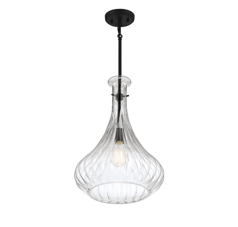 One Light Pendant<br /><span style="color:#4AB0CE;">Entrega: 4-10 dias en USA</span><br /><span style="color:#4AB0CE;font-size:60%;">PREGUNTE POR ENTREGA EN PANAMA</span><br />Collection: Bristo<br />Finish: Matte Black