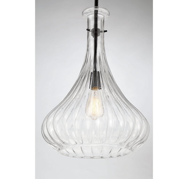 One Light Pendant<br /><span style="color:#4AB0CE;">Entrega: 4-10 dias en USA</span><br /><span style="color:#4AB0CE;font-size:60%;">PREGUNTE POR ENTREGA EN PANAMA</span><br />Collection: Bristo<br />Finish: Matte Black