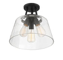 Three Light Semi-Flush Mount<br /><span style="color:#4AB0CE;">Entrega: 4-10 dias en USA</span><br /><span style="color:#4AB0CE;font-size:60%;">PREGUNTE POR ENTREGA EN PANAMA</span><br />Collection: Calhoun<br />Finish: Matte Black