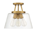 Three Light Semi-Flush Mount<br /><span style="color: