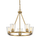 Five Light Chandelier<br /><span style="color:#4AB0CE;">Entrega: 4-10 dias en USA</span><br /><span style="color:#4AB0CE;font-size:60%;">PREGUNTE POR ENTREGA EN PANAMA</span><br />Collection: Calhoun<br />Finish: Warm Brass