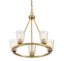 Five Light Chandelier<br /><span style="color:#4AB0CE;">Entrega: 4-10 dias en USA</span><br /><span style="color:#4AB0CE;font-size:60%;">PREGUNTE POR ENTREGA EN PANAMA</span><br />Collection: Calhoun<br />Finish: Warm Brass