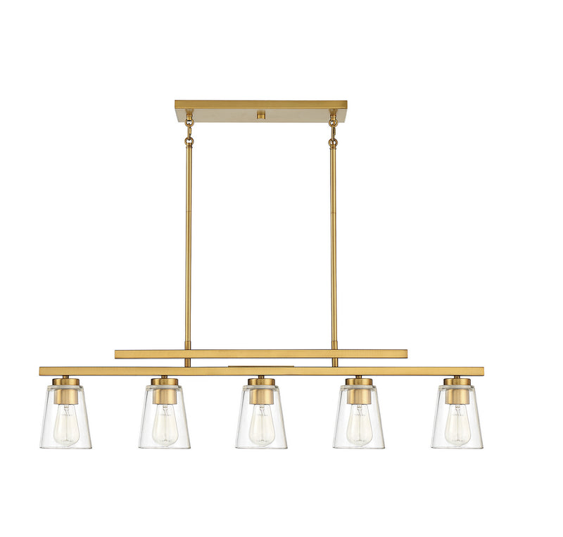 Five Light Linear Chandelier<br /><span style="color: