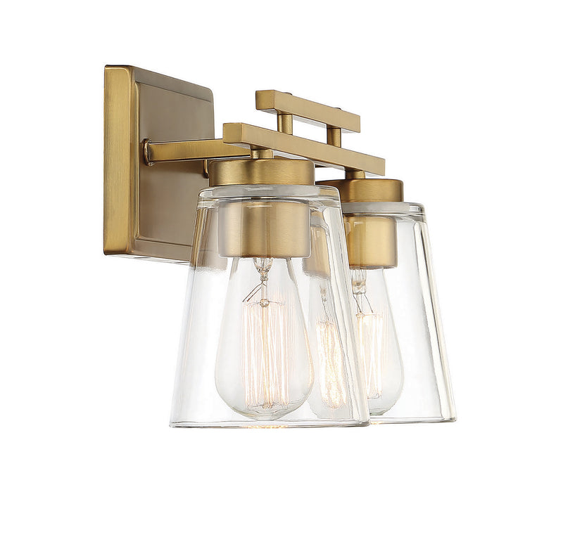 Savoy House - 8-1020-2-322 - Two Light Bath Bar - Calhoun - Warm Brass