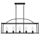 Five Light Linear Chandelier<br /><span style="color:#4AB0CE;">Entrega: 4-10 dias en USA</span><br /><span style="color:#4AB0CE;font-size:60%;">PREGUNTE POR ENTREGA EN PANAMA</span><br />Collection: Palladian<br />Finish: Matte Black